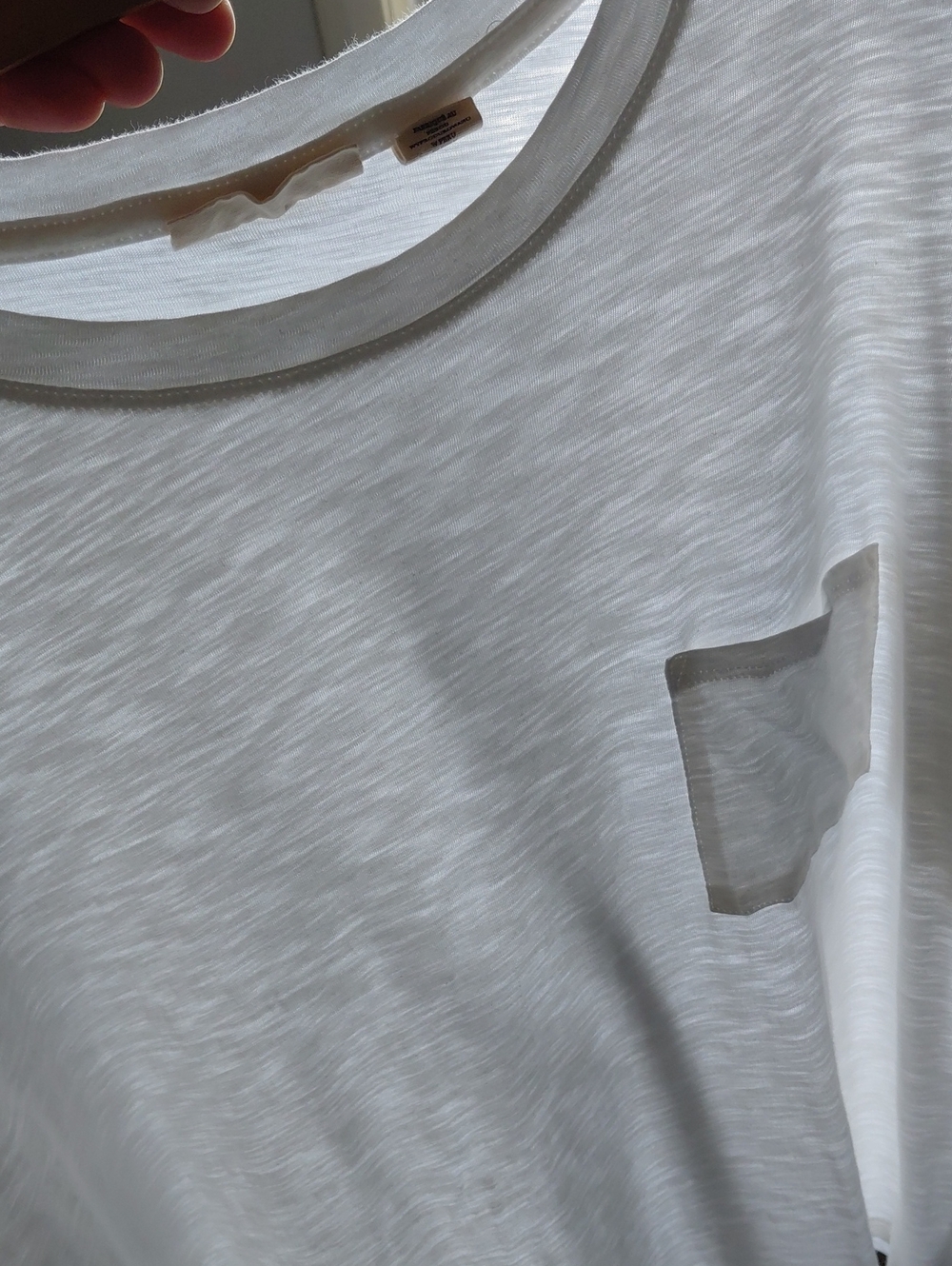 Christian Siriano White Short-Sleeve Pocket Tee - Picture 9 of 10